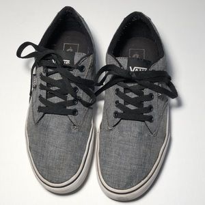 Vans canvas gray sneakers gently used size M 8.5
